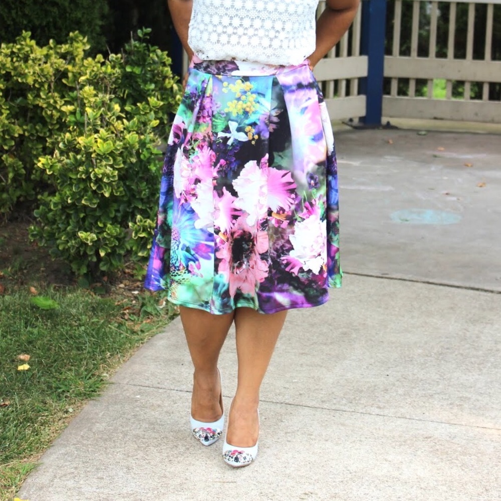 🌸Floral Midi Skirt 🌸